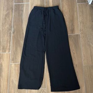 Black Wide-Leg Pants